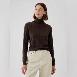 GAP Brown Merino Turtleneck Sweater